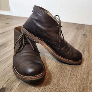 Frye Men's Brown Leather Lace Up Boots in Size 9.5